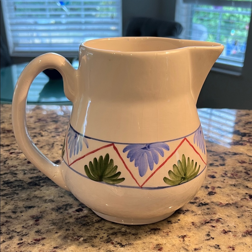 Floral Ceramic Pitcher